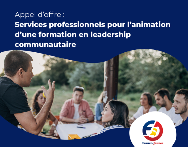 APPEL D'OFFRES : Services professionnels pour l'animation d'une formation en leadership communautaire